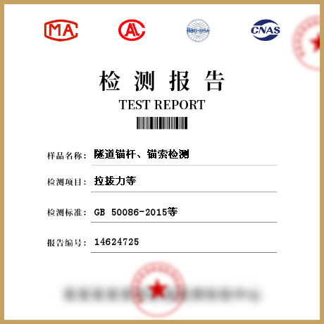 隧道錨桿、錨索檢測(cè)